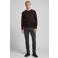 JJ REBEL regular fit gebreide trui - donkerbruin