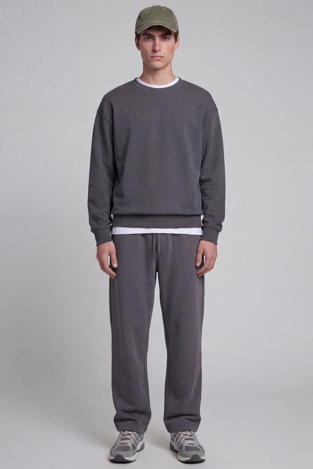 JJ REBEL relaxed fit sweater - asphalt