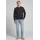 JJ REBEL regular fit gebreide trui - donkergrijs