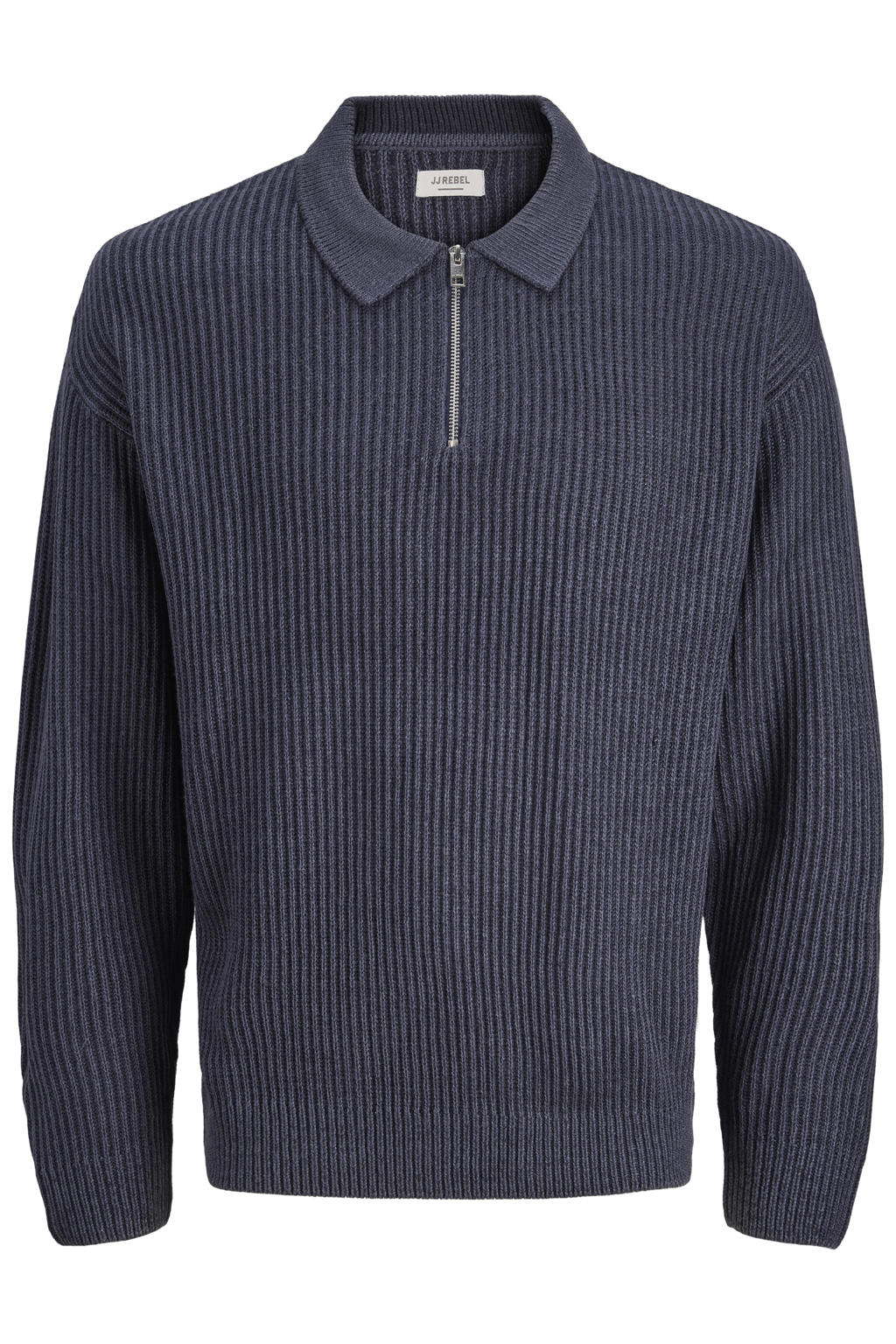 JJ REBEL relaxed fit gebreide trui - vintage indigo