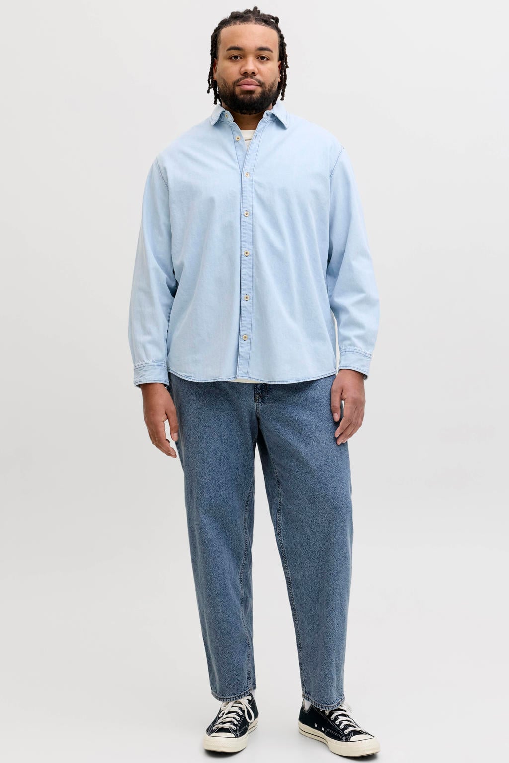 JACK & JONES PLUS SIZE relaxed fit jeans - blauw