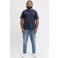 JACK & JONES PLUS SIZE regular fit T-shirt met logo - donkerblauw