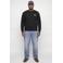 JACK & JONES PLUS SIZE regular fit sweater met logo - zwart