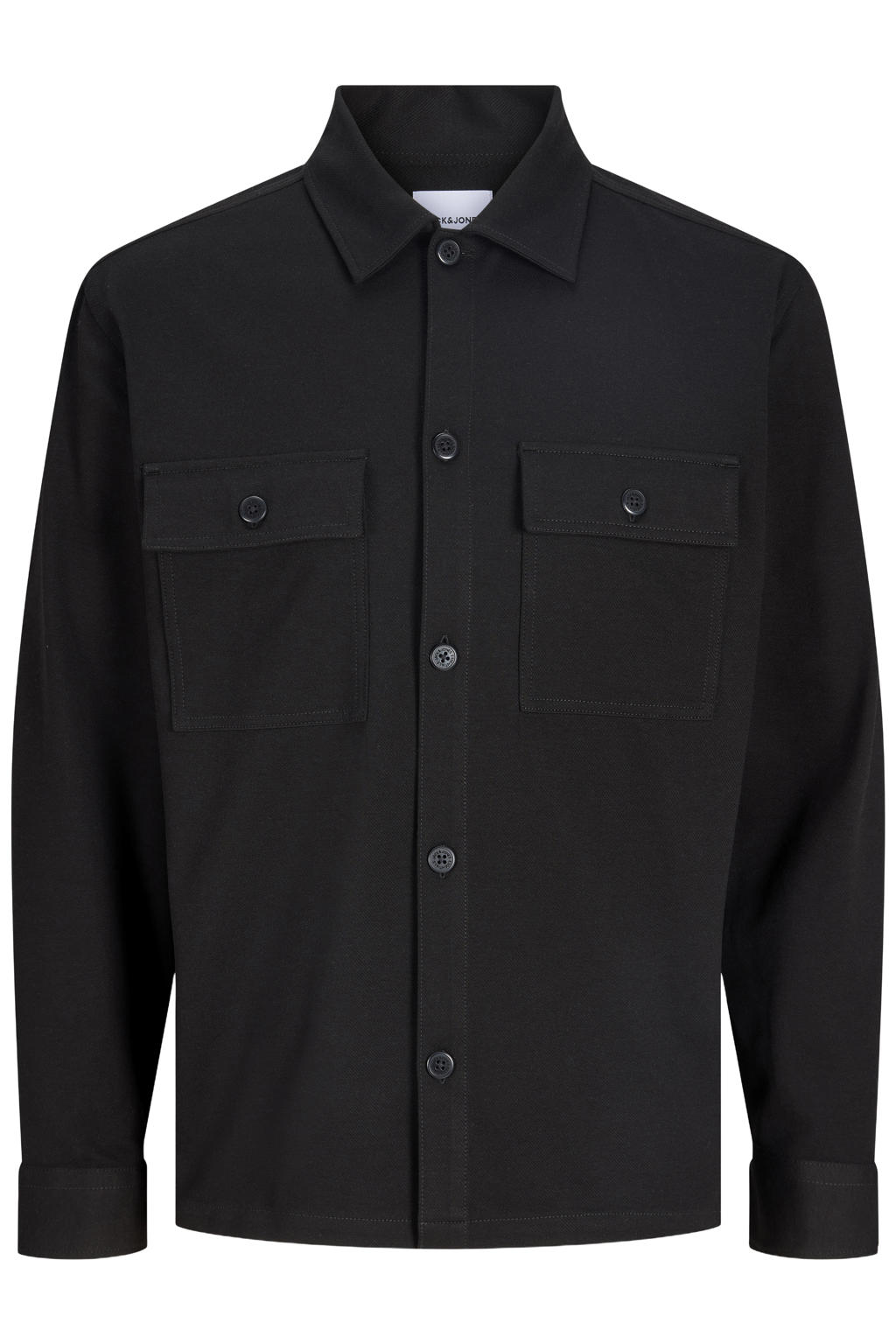 JACK & JONES PLUS SIZE relaxed fit overshirt - zwart
