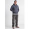 JACK & JONES PLUS SIZE relaxed fit hoodie met print - grijsblauw