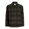 JACK & JONES PLUS SIZE regular fit geruit overshirt - olijfgroen