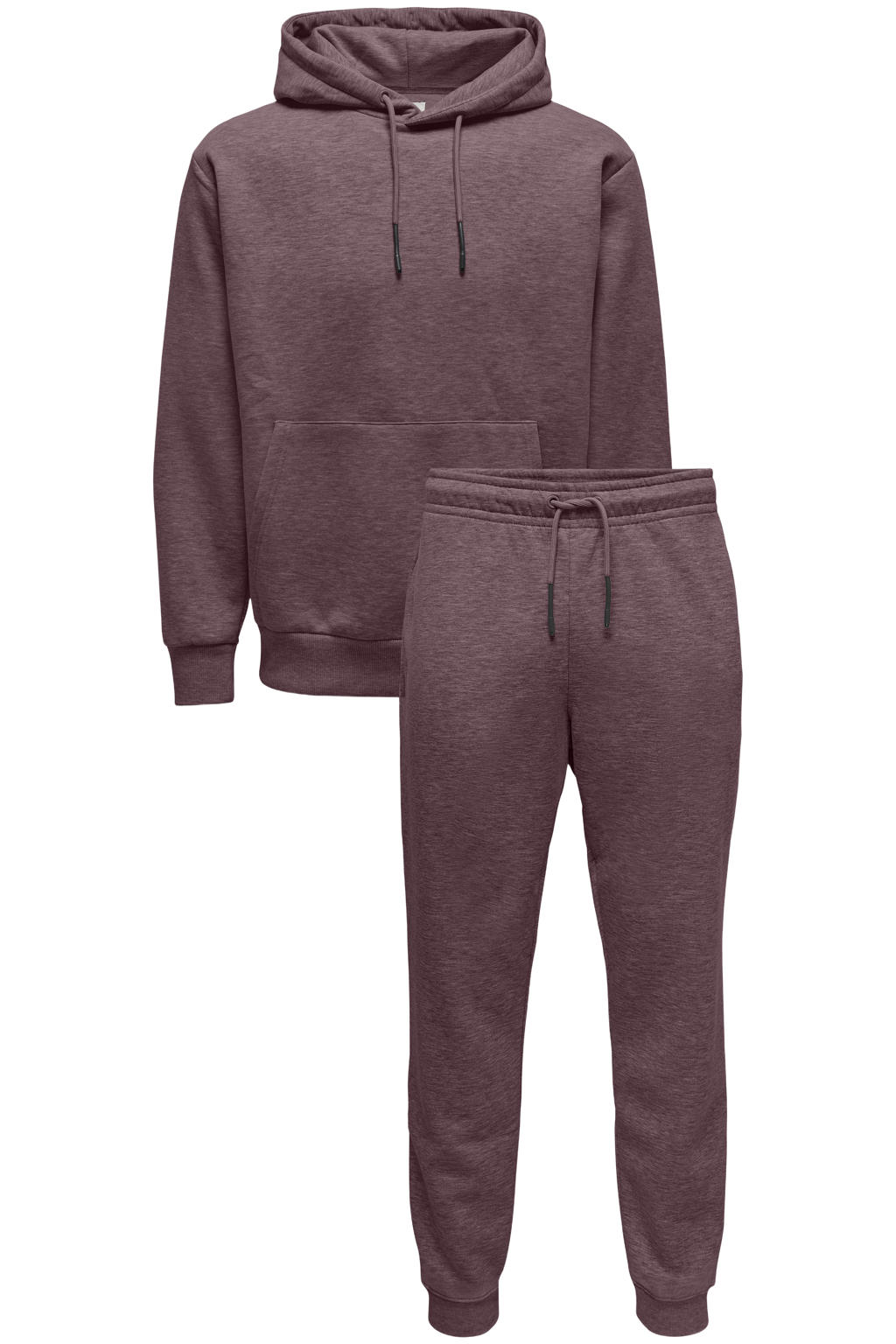 ONLY & SONS gemêleerd joggingpak - paars
