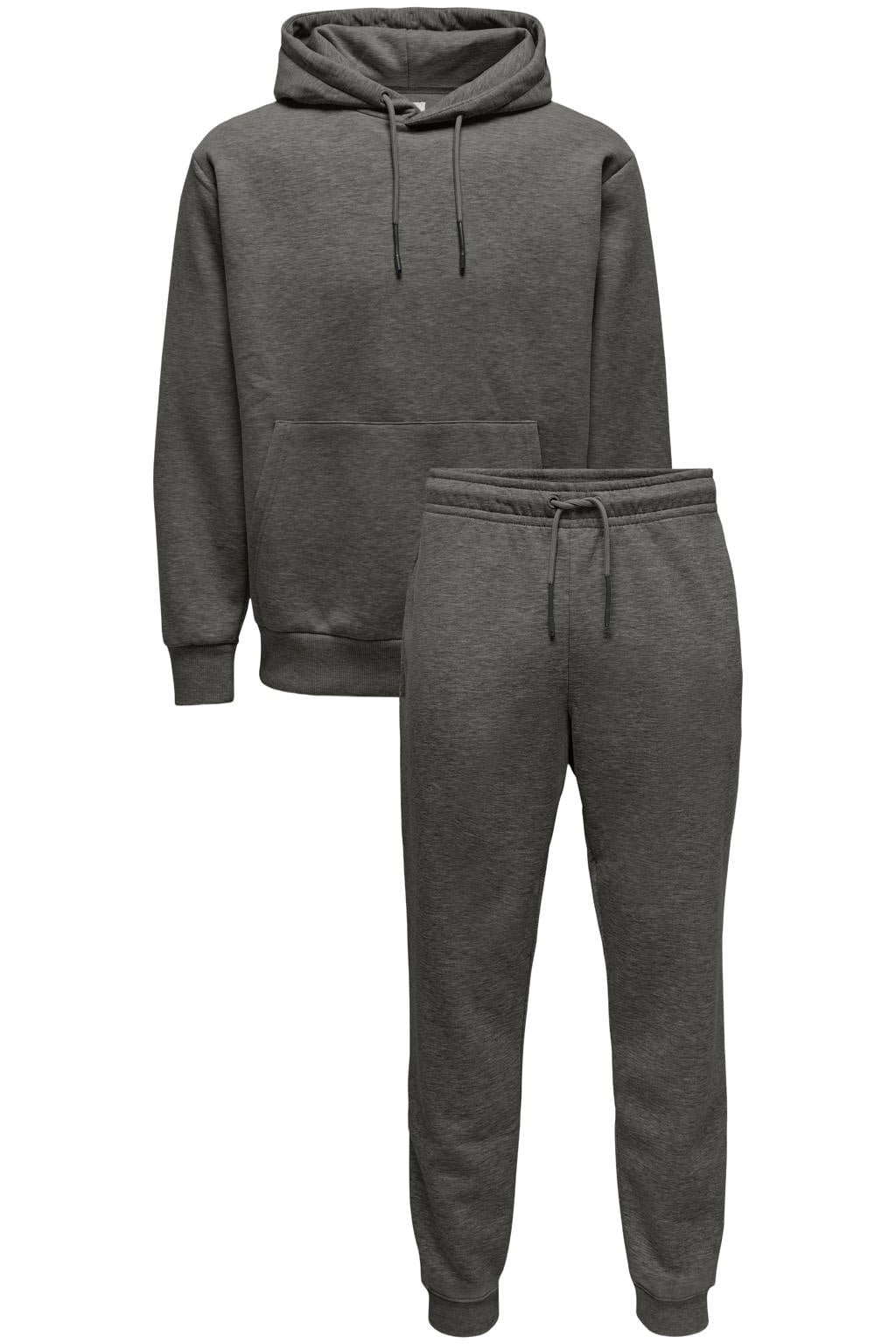 ONLY & SONS gemêleerd joggingpak - grijs