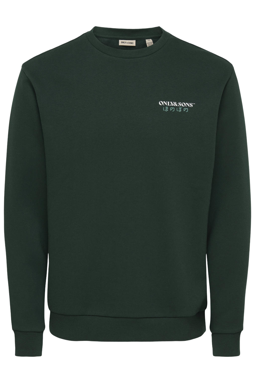 ONLY & SONS regular fit sweater - donkergroen