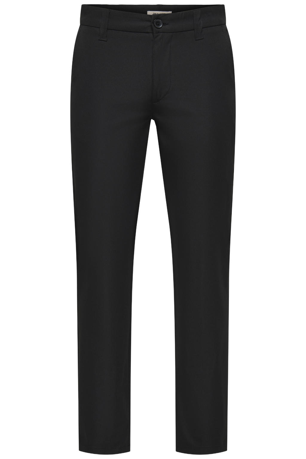 ONLY & SONS regular fit casual broek - zwart