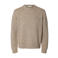 Selected relaxed fit gebreide trui met wol - oatmeal