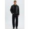 Selected katoenen relaxed fit gebreide trui - zwart