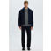 Selected jas met wol - donkerblauw