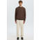 Selected relaxed fit gebreide trui met wol - bruin