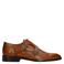 Manfield leren veterschoen cognac