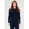 LOVE2WAIT aansluitende zwangerschaps longsleeve - marineblauw