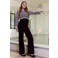 LOVE2WAIT Julia zwangerschaps wide leg jeans - zwart