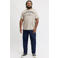 JACK & JONES PLUS SIZE relaxed fit T-shirt met print - beige