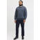 JACK & JONES PLUS SIZE katoenen regular fit gebreide trui - grijsblauw