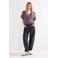 Tramontana spencer met wol - paars