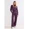 Tramontana satijnen straight leg pantalon - donkerpaars