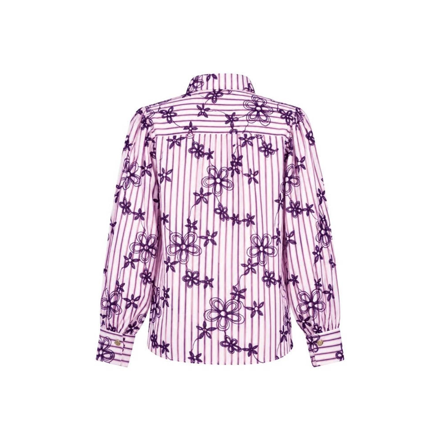 Tramontana gebloemde blouse paars