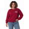 Colourful Rebel Curve Plus Size sweater met tekst - rood