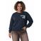 Colourful Rebel Curve Plus Size sweater - donkerblauw