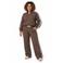 Colourful Rebel Curve wide leg gestreepte broek - bruin