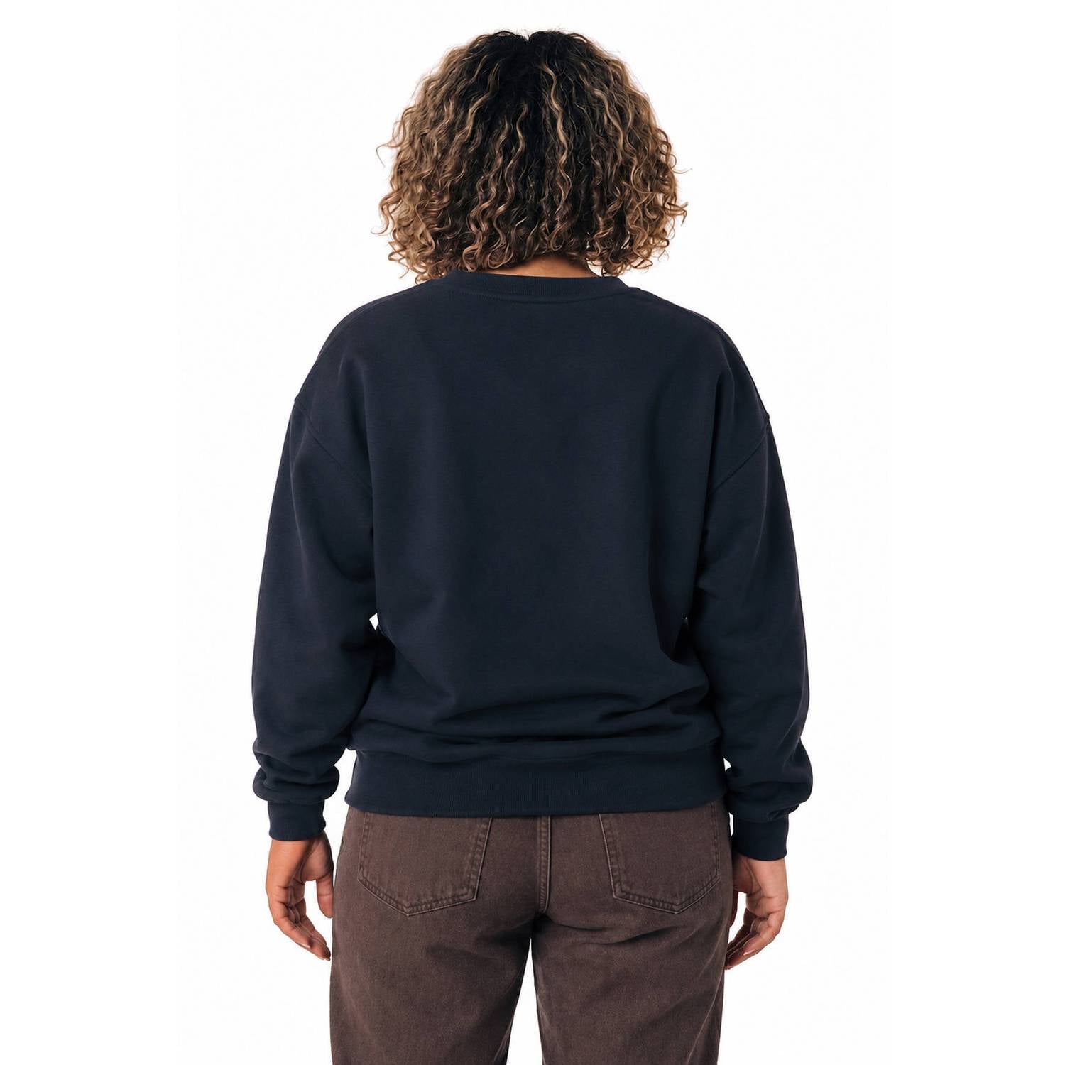 Colourful Rebel Curve katoenen sweater met print zwart