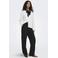 JDY high waist wide leg casual broek - zwart