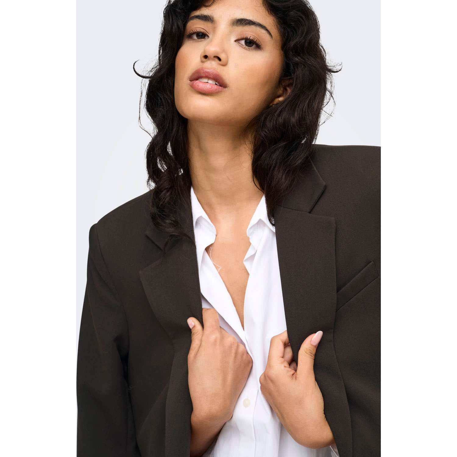 JDY blazer donkerbruin
