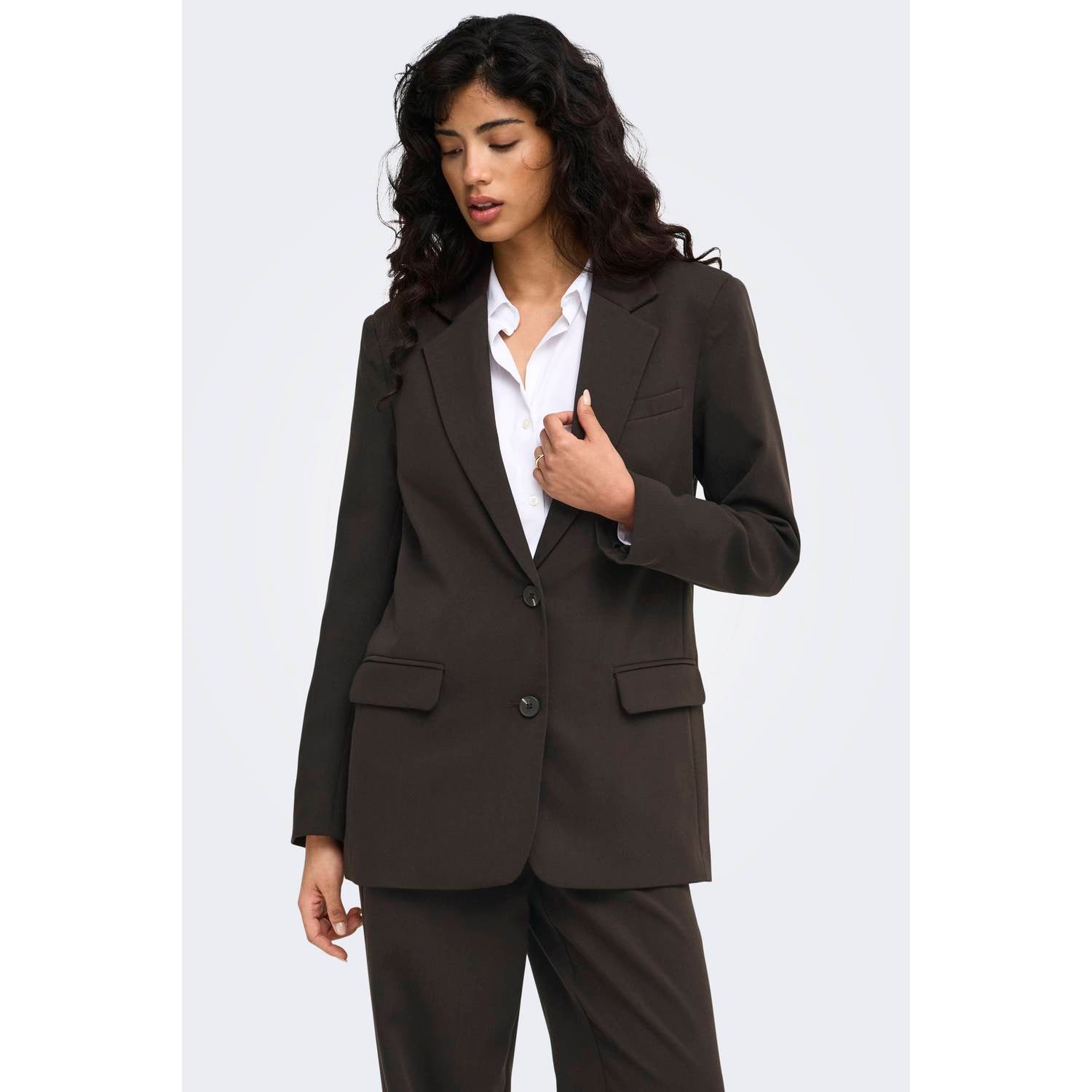 JDY blazer donkerbruin