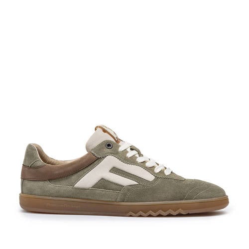 Floris van Bommel De Zaler 04.01 suède sneaker licht groen