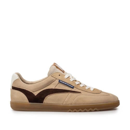 Floris van Bommel De Zaler 01.26 suède sneakers lichtbruin