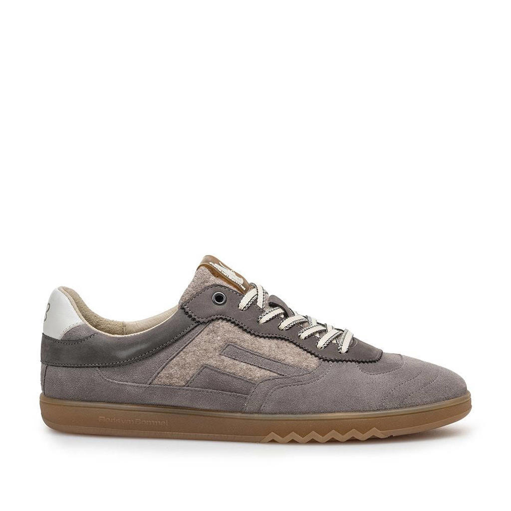 Floris van Bommel De Zaler 04.07 suède sneakers grijs