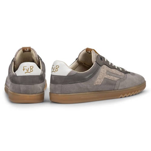 Floris van Bommel De Zaler 04.07 suède sneaker grijs
