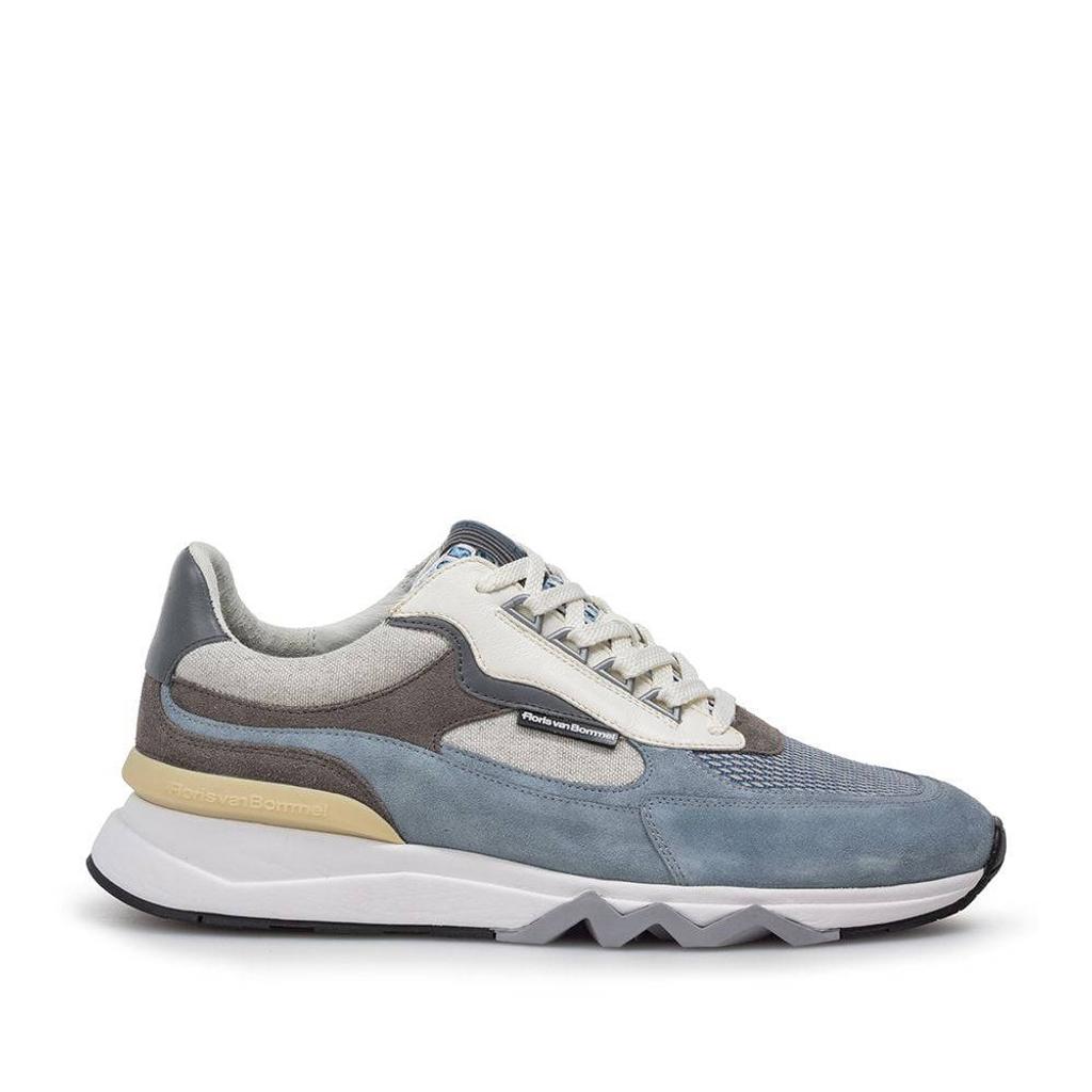 Floris van Bommel De Zager 12.09 suède sneakers lichtblauw