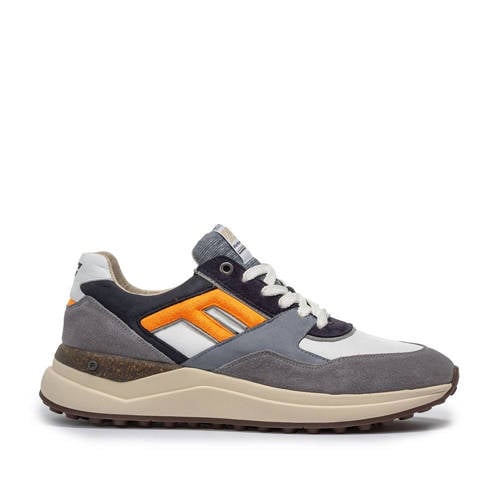 Floris van Bommel De Trikker 01.05 suède sneaker oranje