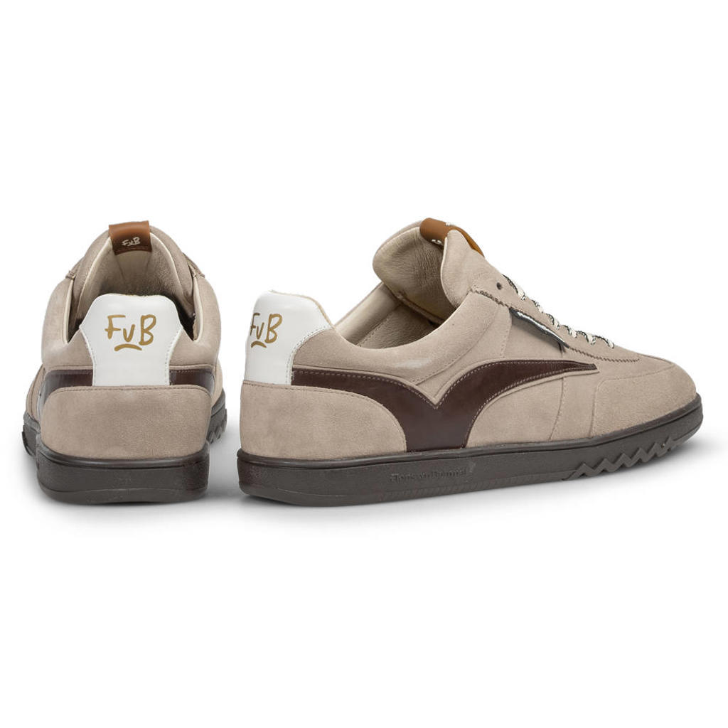 Floris van Bommel De Zaler 01.29 suède sneakers lichtbruin