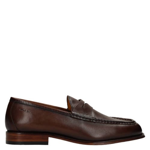 Van Lier leren loafers bruin