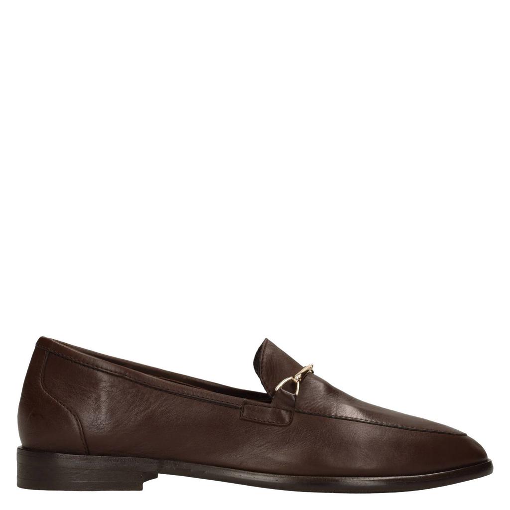 Bruine dames Manfield leren loafers -