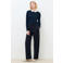 Caroll straight leg broek - marineblauw