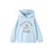 Mango Kids hoodie met tekst - lichtblauw
