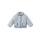 Mango Kids gebloemde quilted jas - blauw