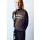 Mango Kids katoenen sweater met tekst - bruin