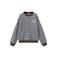 Mango Kids gestreepte sweater met tekst - bruin/blauw