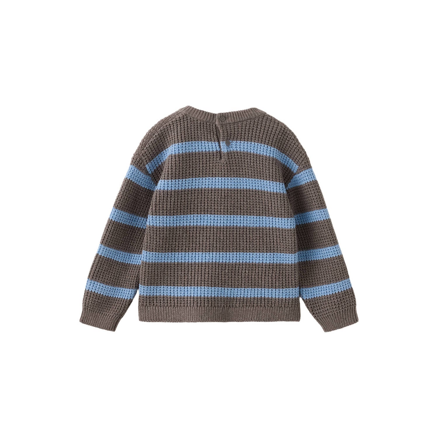 Mango Kids katoenen gestreepte trui bruin