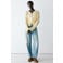 Mango gebreid vest met wol - geel
