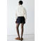 Mango skort met krijtstreep - marineblauw